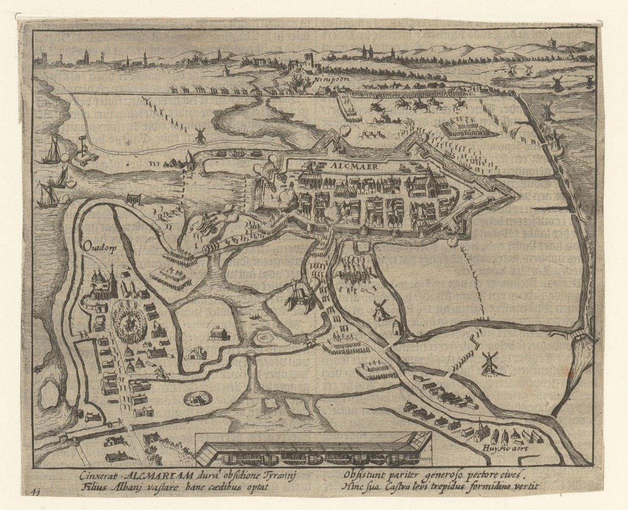 Assedio di Alkmaar, 1573 da Simon Frisius