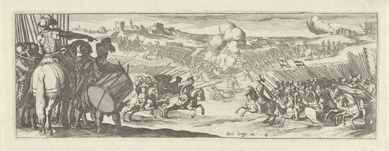 Cavaliere parla ai soldati da Simon Frisius