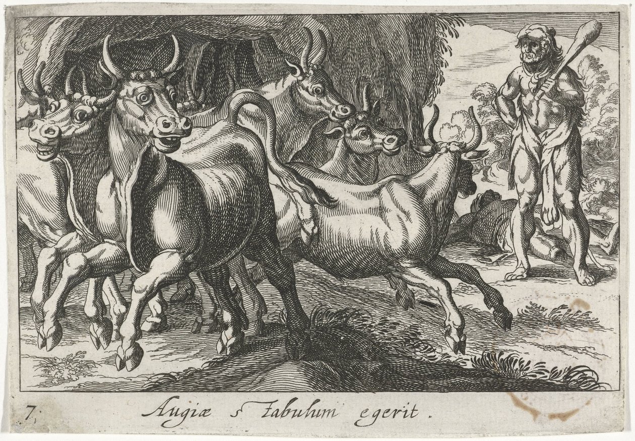 Ercole custodisce il gregge di Gerione da Simon Frisius