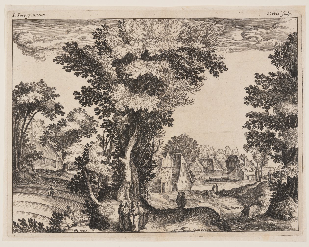 Parabola del seminatore, da Paesaggi con scene della vita di Cristo da Simon Frisius