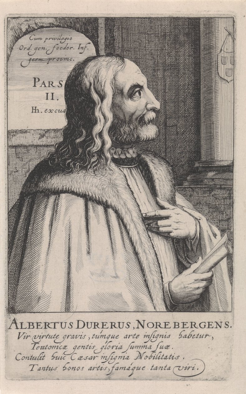 Ritratto di Albrecht Dürer da Simon Frisius