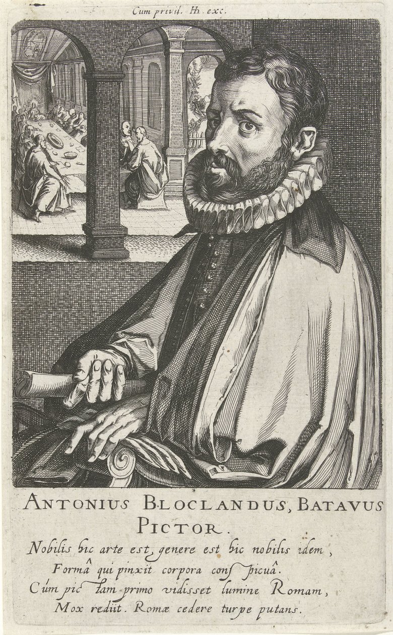 Ritratto di Anthonie Blocklandt da Simon Frisius
