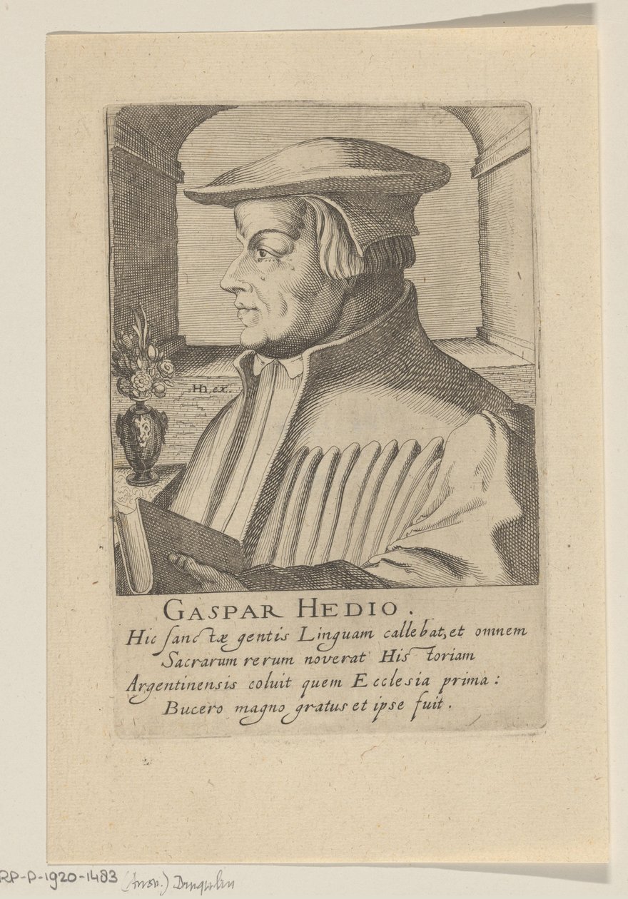 Ritratto di Caspar Hedio da Simon Frisius