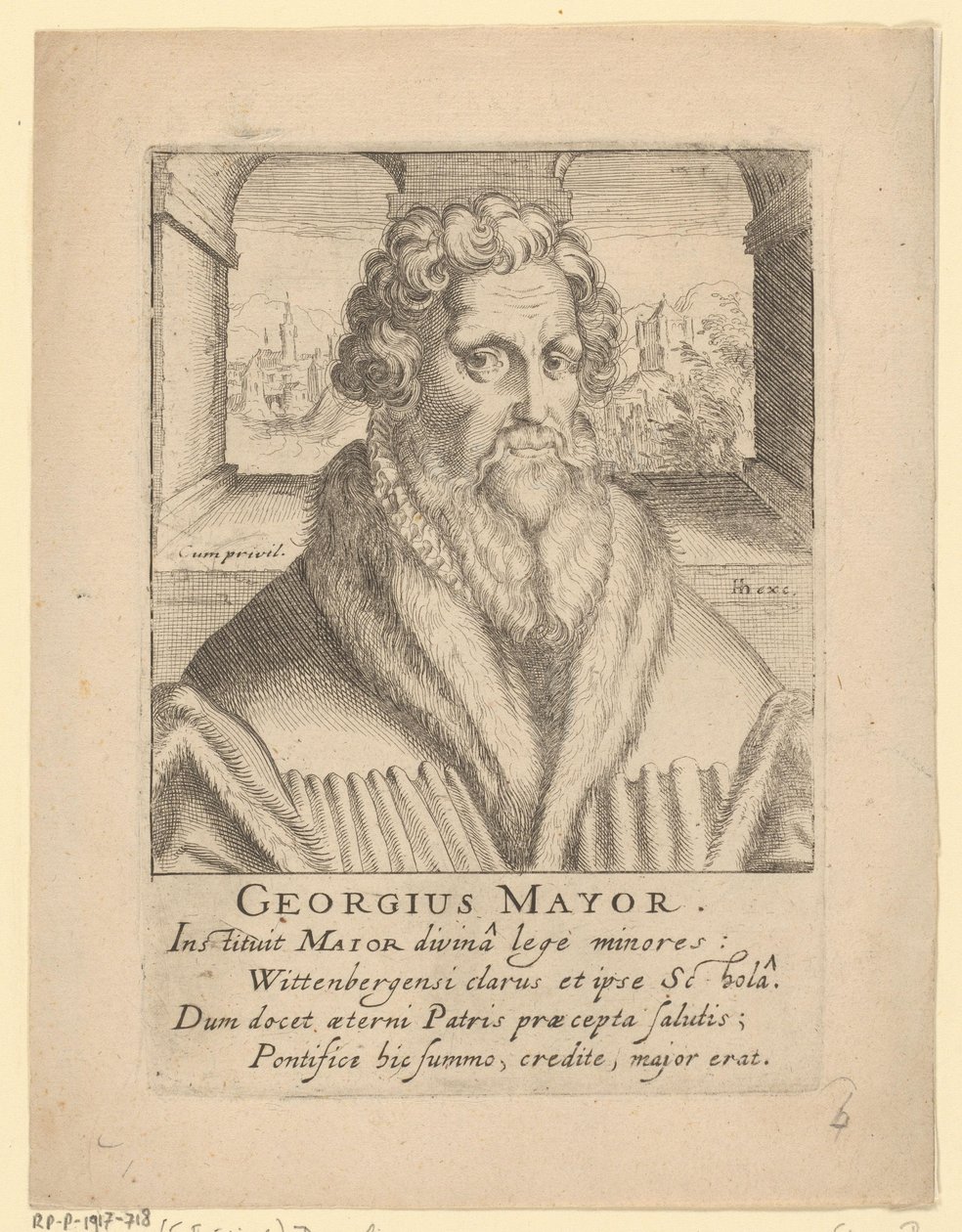 Ritratto di Georg Major da Simon Frisius