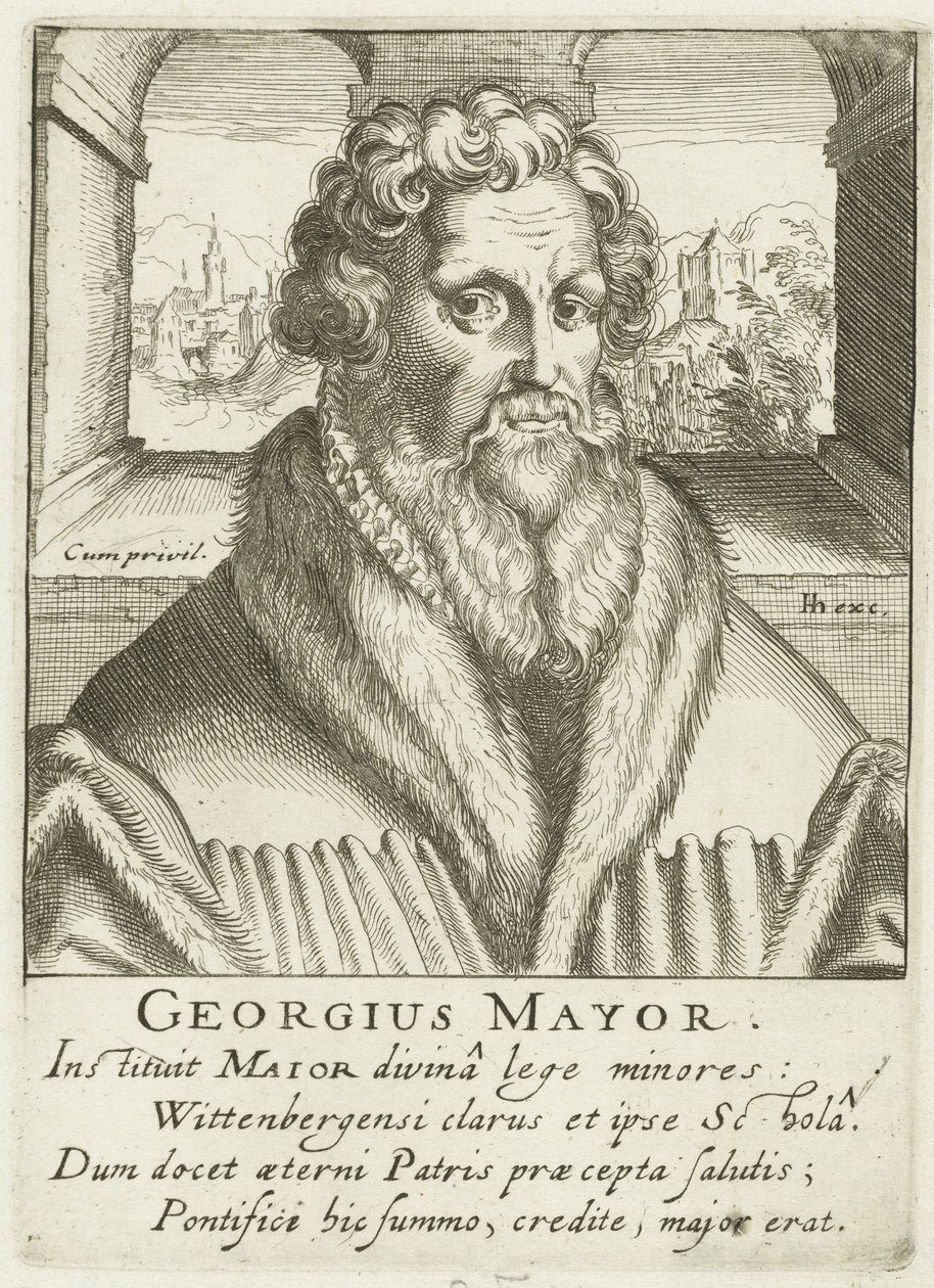 Ritratto di Georgius Mayr da Simon Frisius