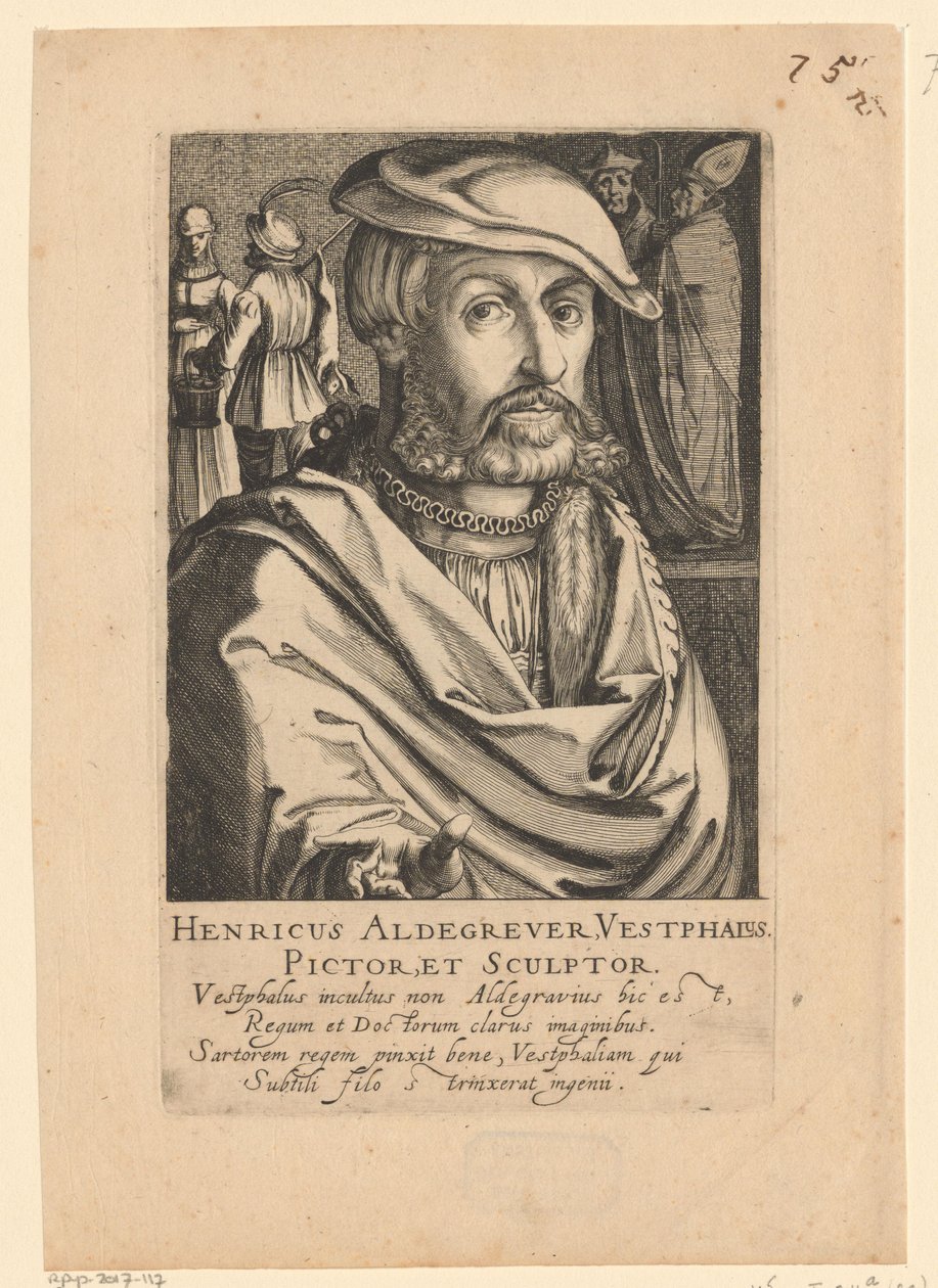 Ritratto di Heinrich Aldegrever da Simon Frisius