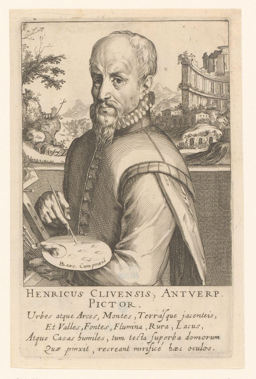 Ritratto di Hendrick van Cleef da Simon Frisius