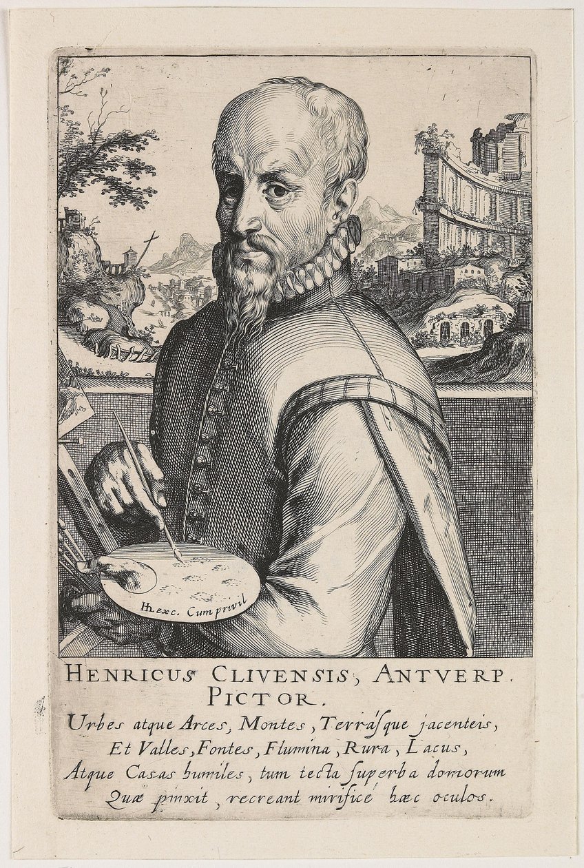 Ritratto di Hendrik van Cleef da Simon Frisius