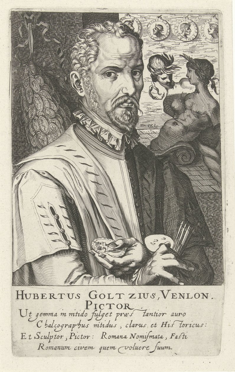 Ritratto di Hubert Goltzius da Simon Frisius