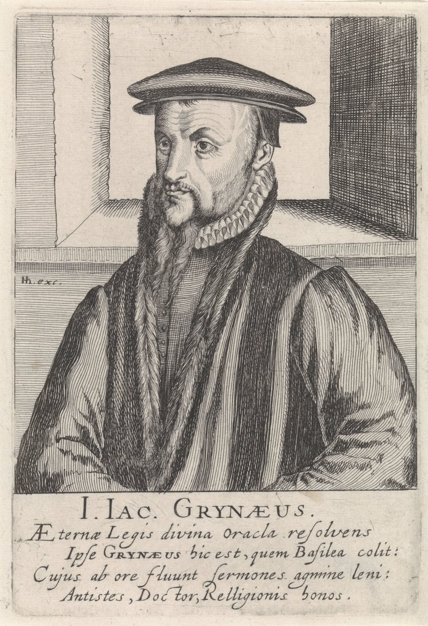 Ritratto di Johann-Jacob Grynaeus da Simon Frisius