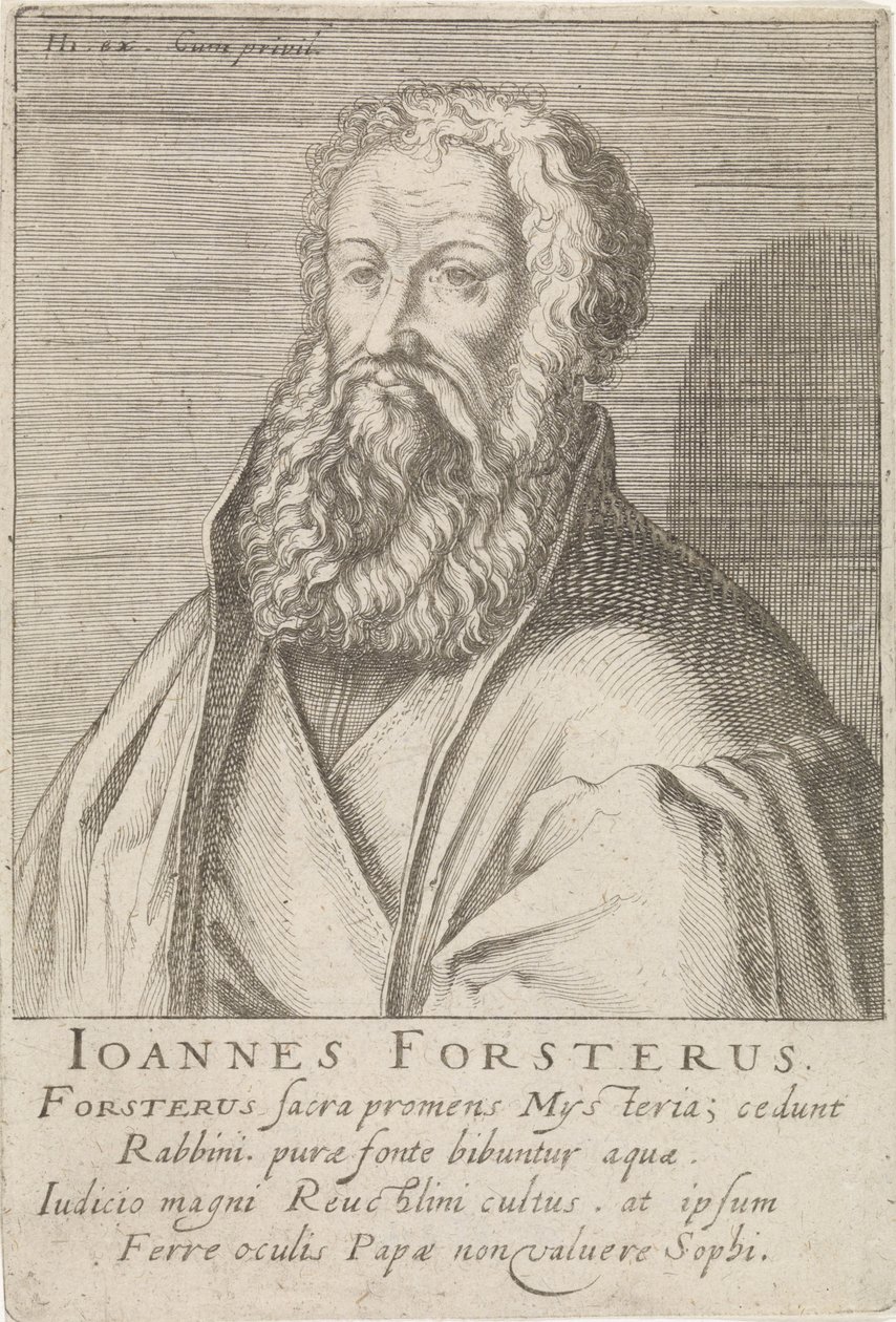 Ritratto di Johann Forster da Simon Frisius