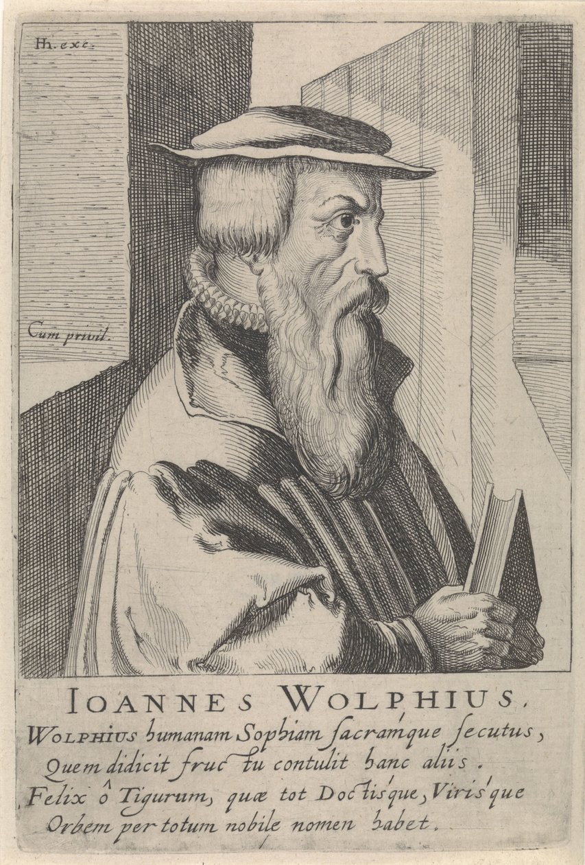 Ritratto di Johann Wolf da Simon Frisius