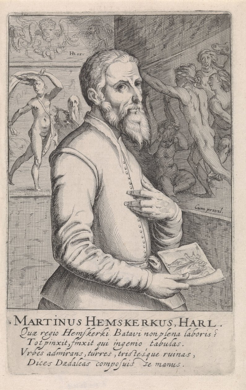 Ritratto di Maarten van Heemskerck da Simon Frisius