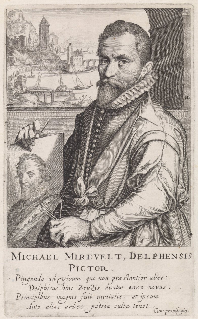 Ritratto di Michiel Jansz. van Mierevelt da Simon Frisius