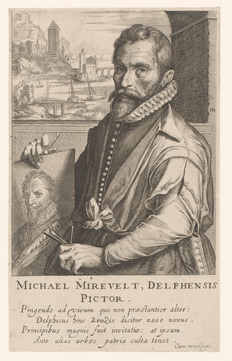 Ritratto di Michiel Mierevelt da Simon Frisius