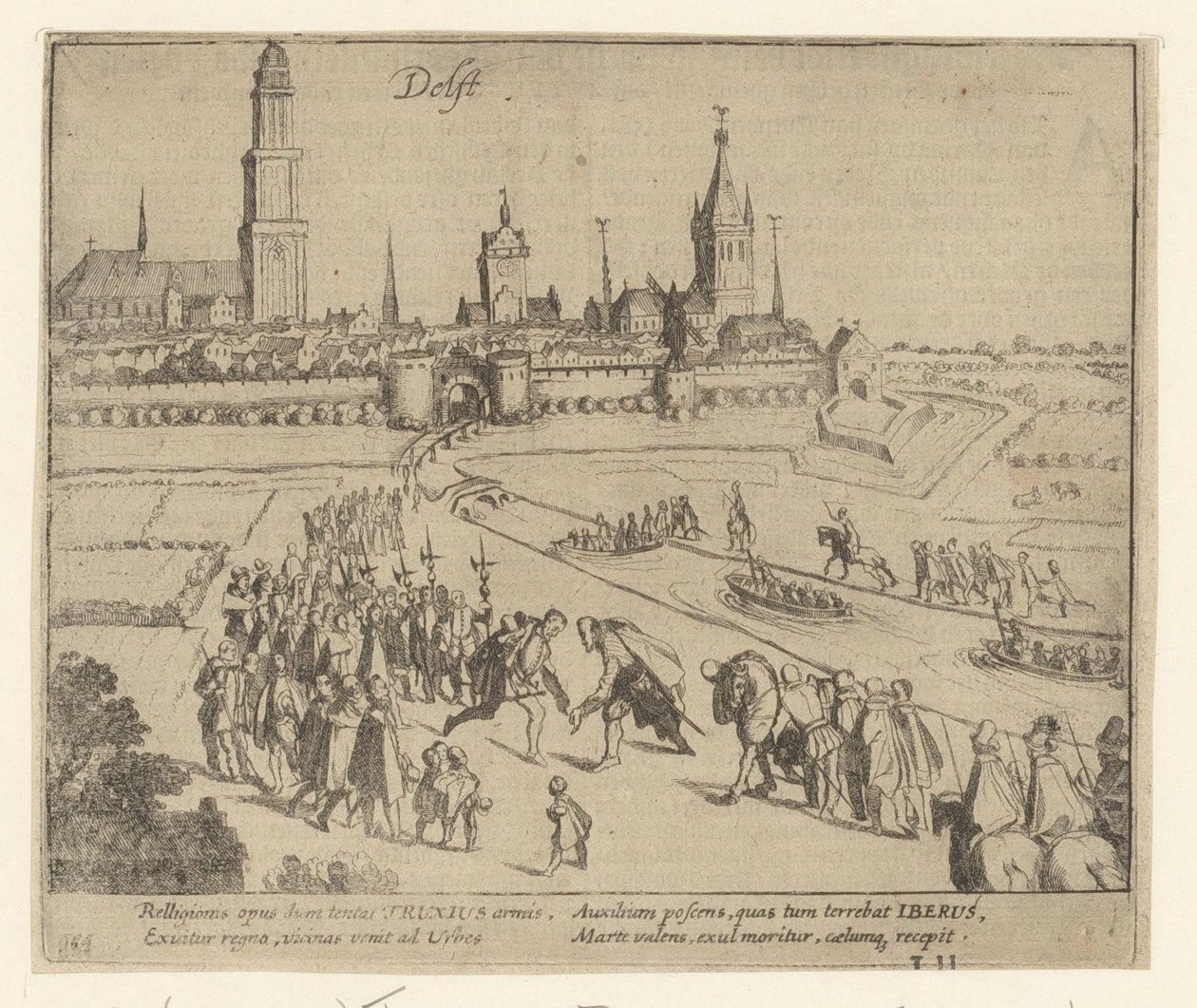 Truchsess viene accolto a Delft, 1584 da Simon Frisius