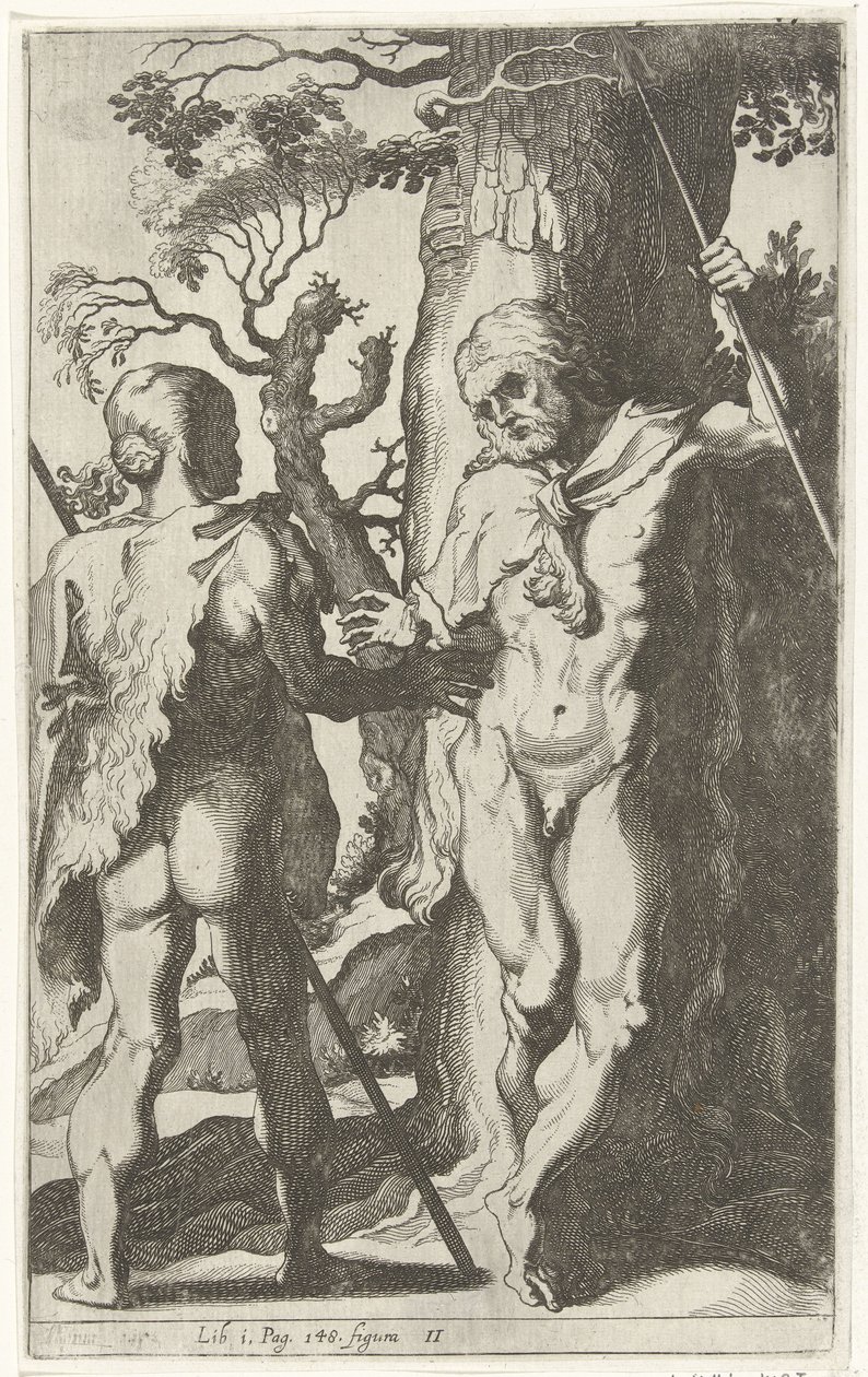 Due uomini germanici da Simon Frisius