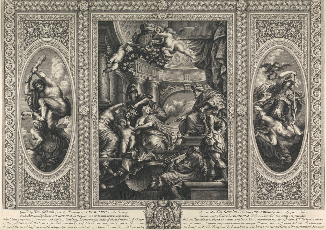 Il soffitto della Banqueting House a Whitehall: L