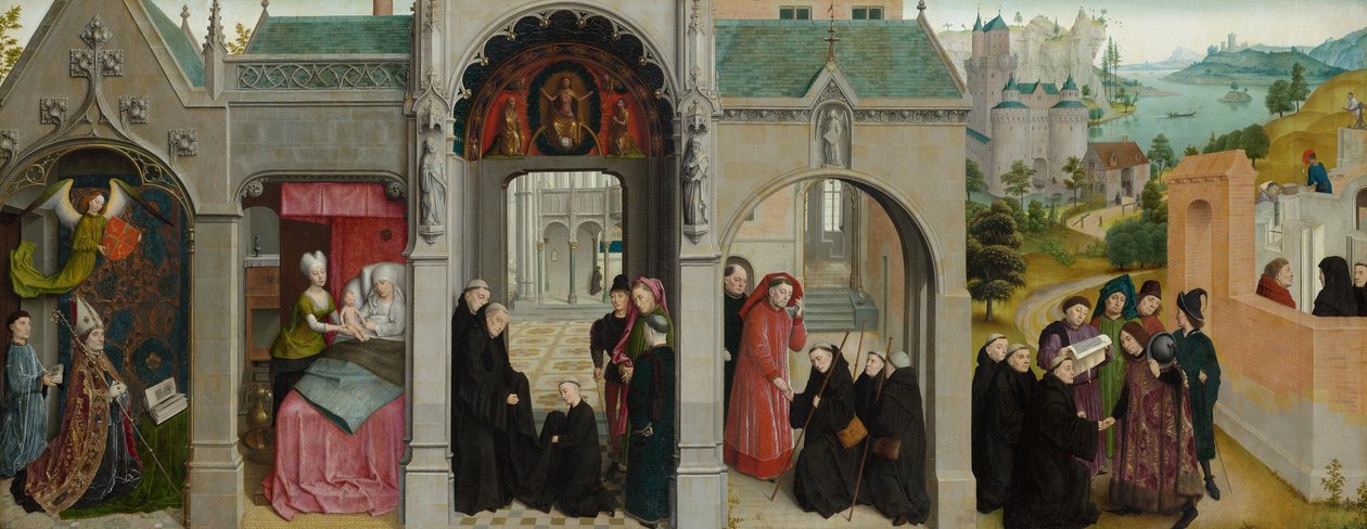 Scene della vita di san Bertin - Annunciazione con profeti ed evangelisti da Simon Marmion