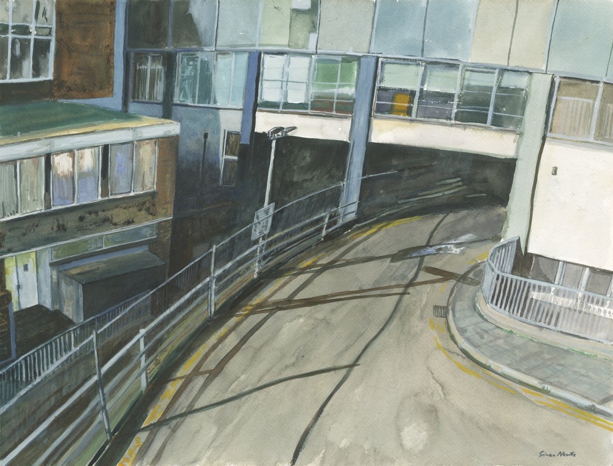 Ingresso taxi della stazione ferroviaria, 2019 da Simon Neville