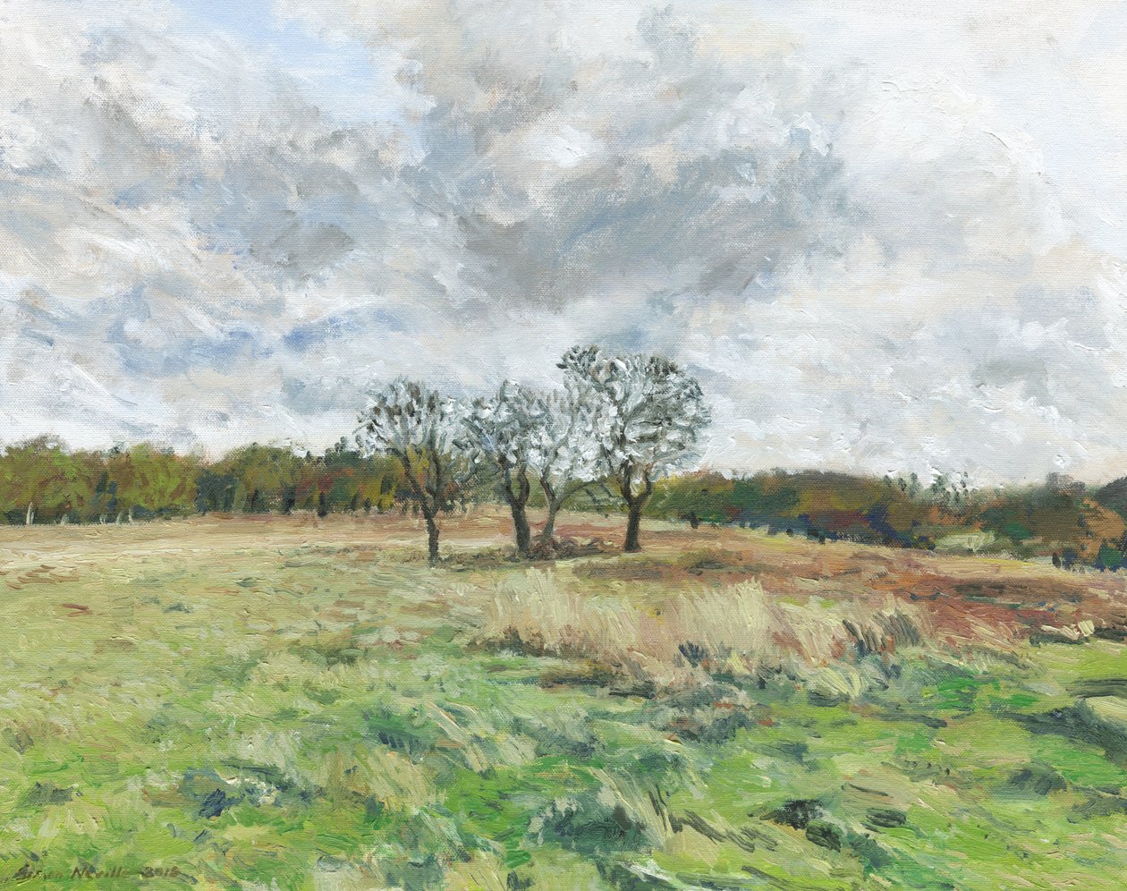 Richmond Park (olio su tela) da Simon Neville
