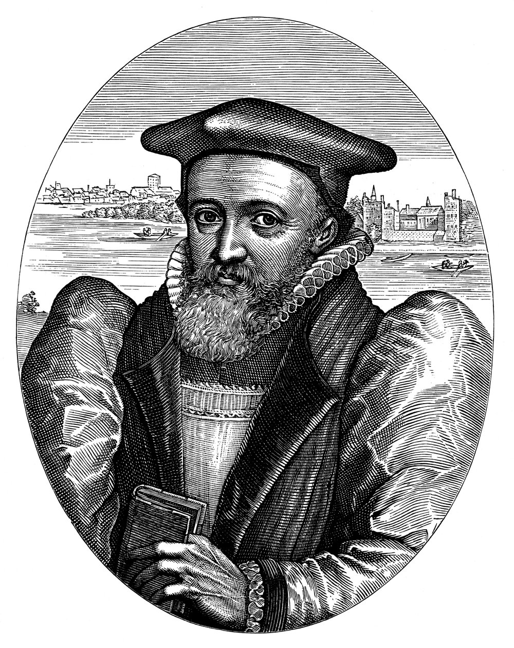 George Abbott 1562-1633, chierico inglese e arcivescovo di Canterbury, XVII secolo da Simon Pass