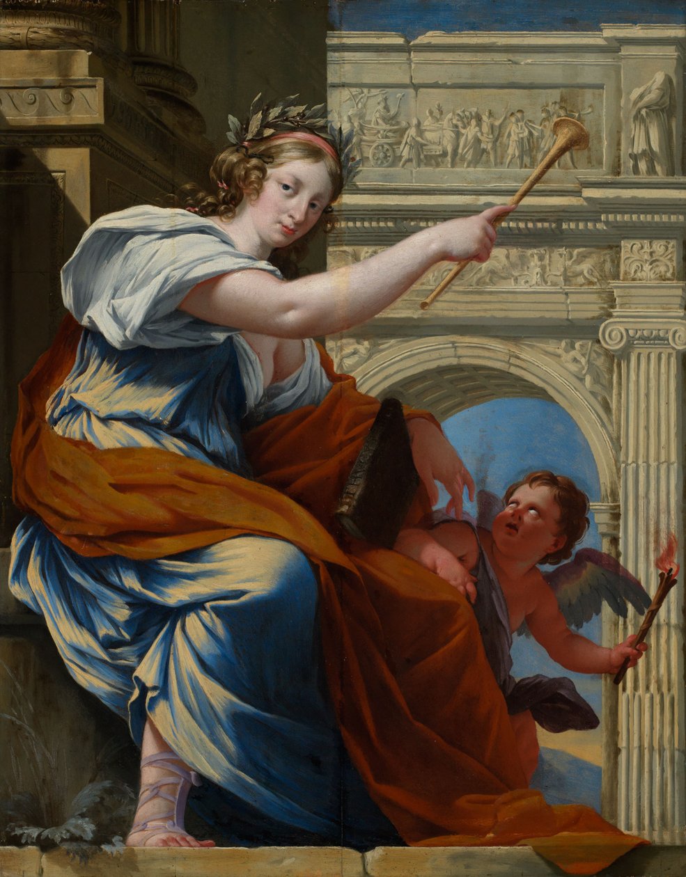 La musa Clio da Simon Vouet