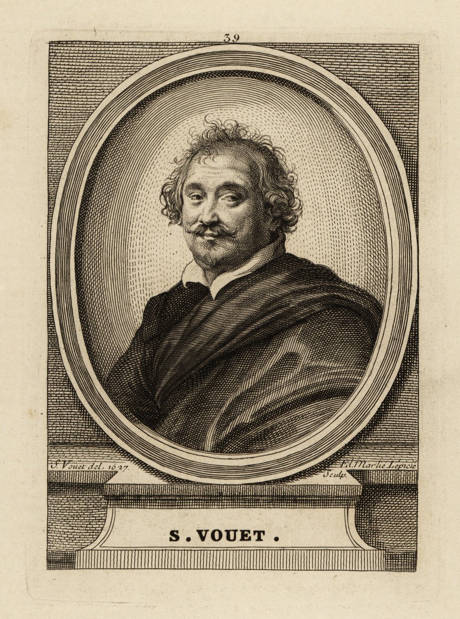 Ritratto di Simon Vouet da Simon Vouet