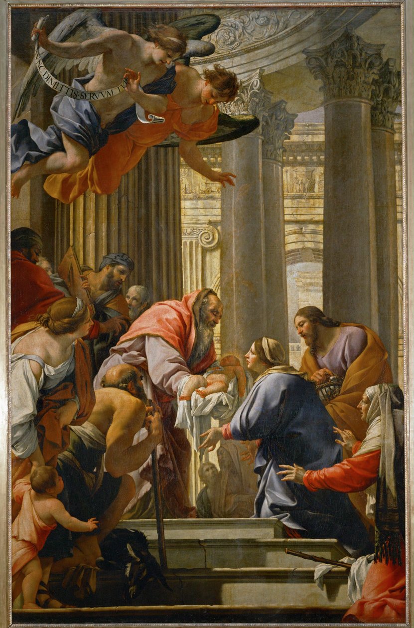 La presentazione nel tempio da Simon Vouet