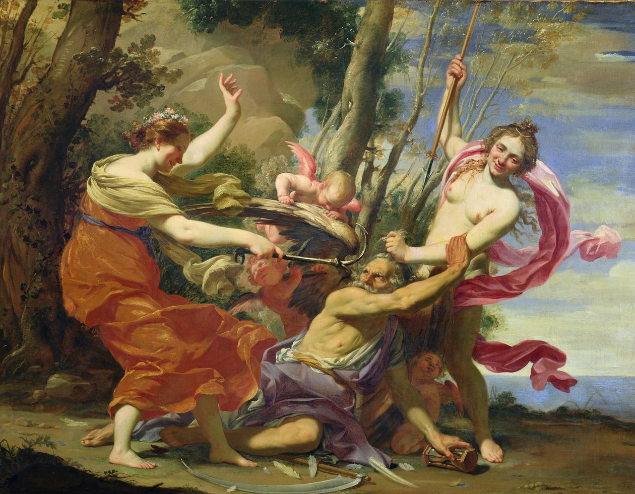 Il tempo vinto dalla giovinezza e dalla bellezza da Simon Vouet