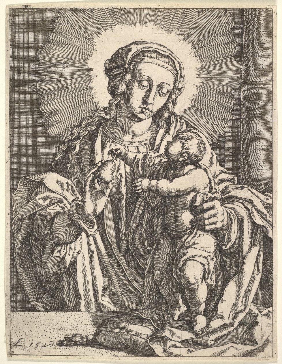 Vergine e Bambino da Simon Wynhoutsz Frisius