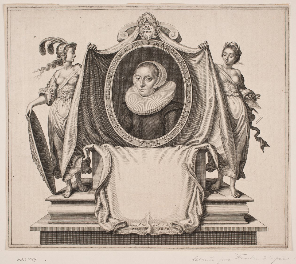 Magdalena van de Passe da Simon de Pas