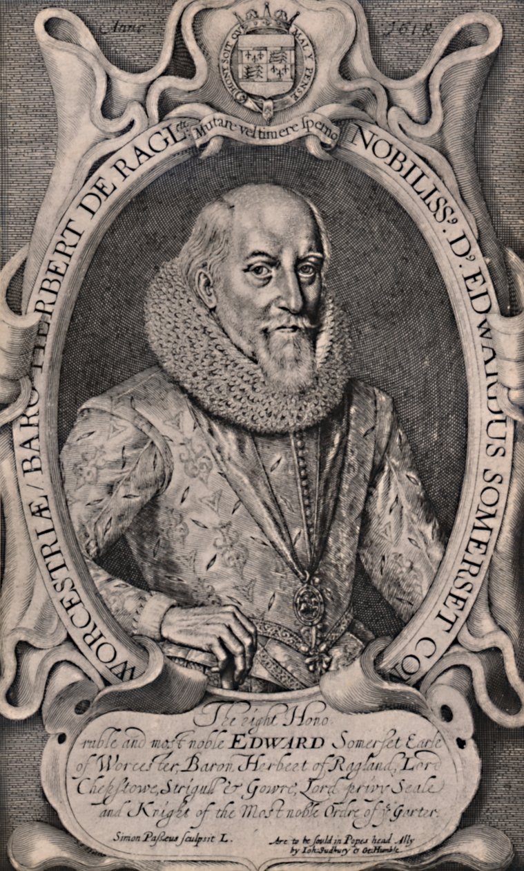 Edward Somerset, 4° conte di Worcester, cortigiano inglese da Simon de Passe
