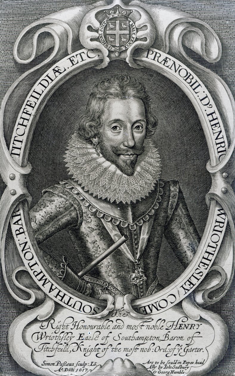 Henry Wriothesley, 3º Conte di Southampton, 1617 da Simon de Passe