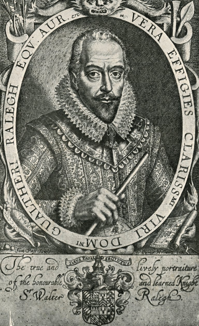 Sir Walter Raleigh da Simon de Passe