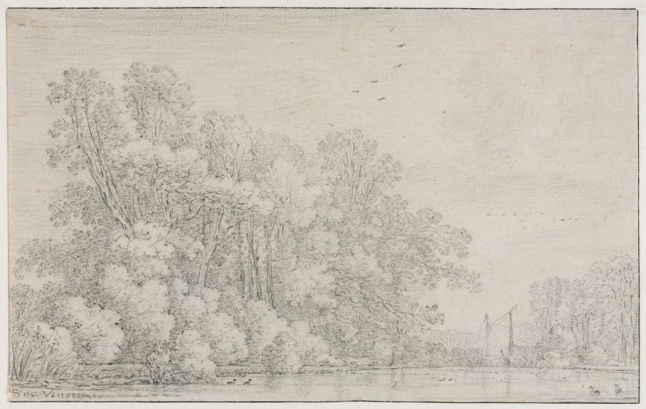 Paesaggio Fluviale da Simon de Vlieger