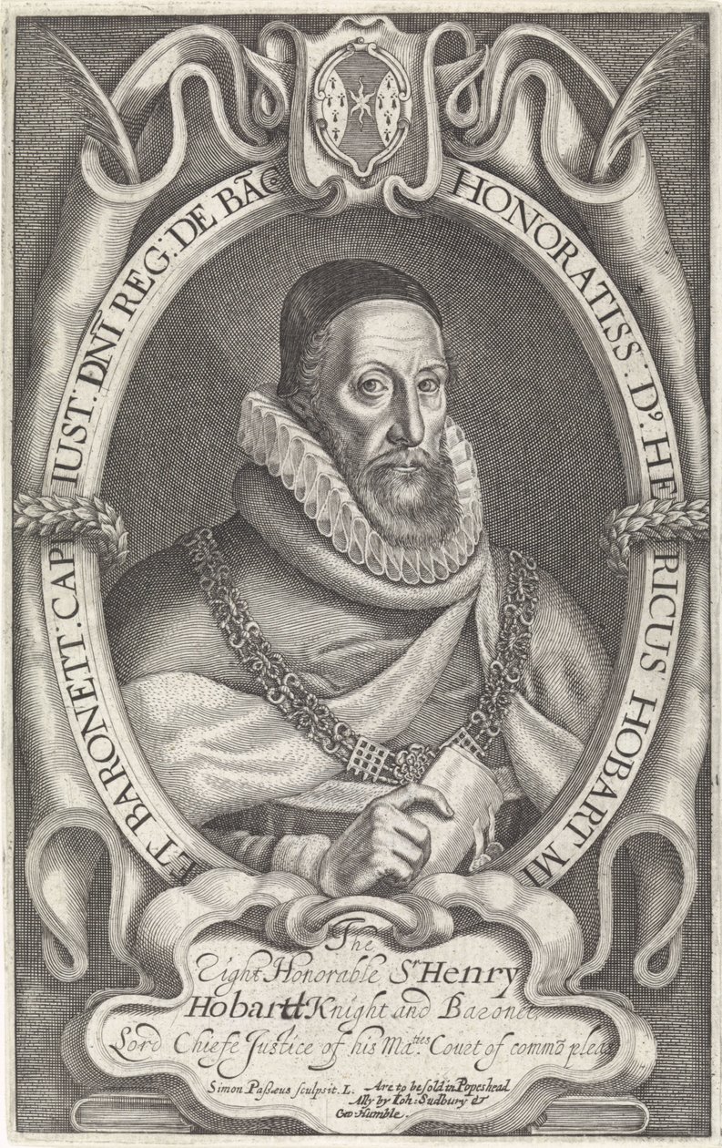 Ritratto di Henry Hobart da Simon van de Passe