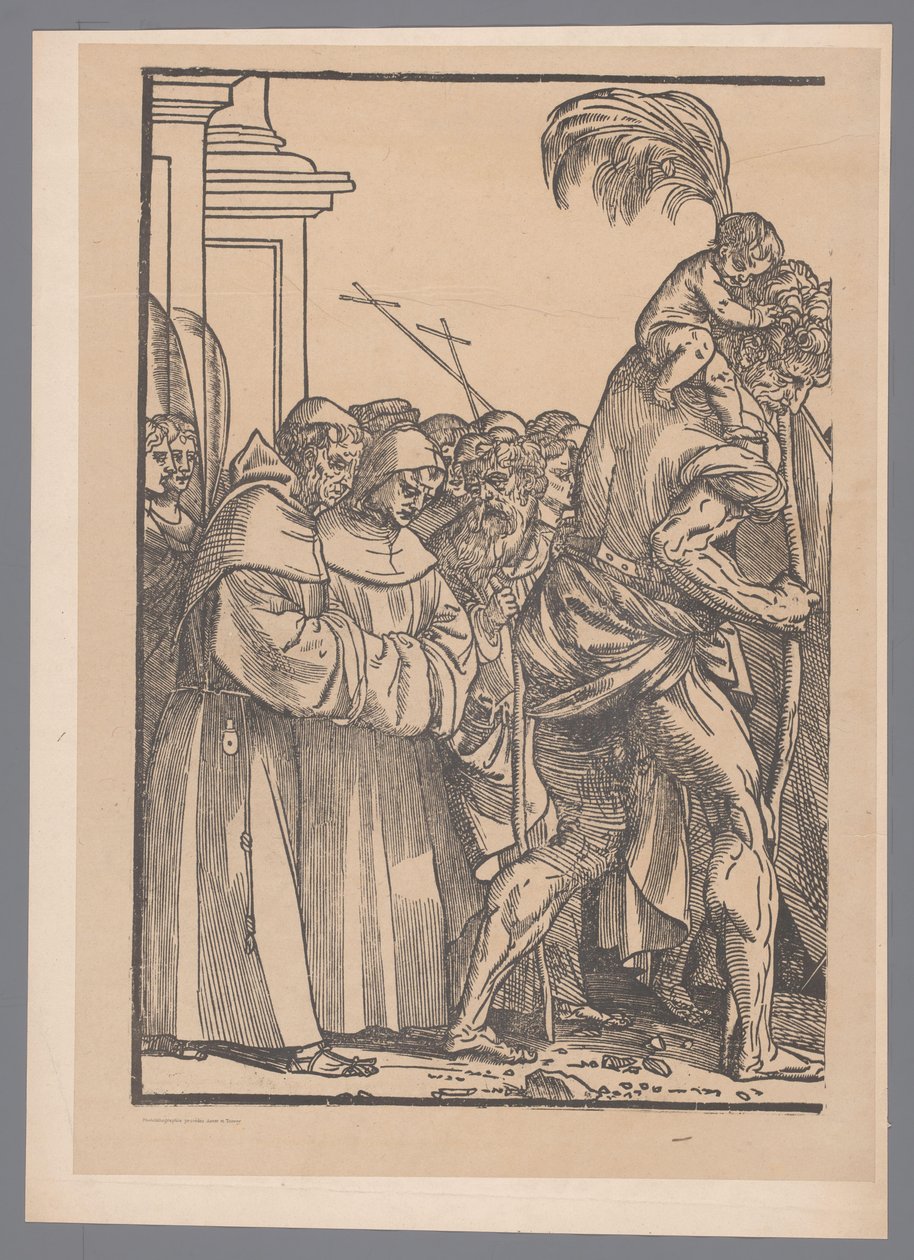 Riproduzione della prima parte della serie di stampe Il trionfo di Cristo di Joos Lambrecht da Simonau and Toovey