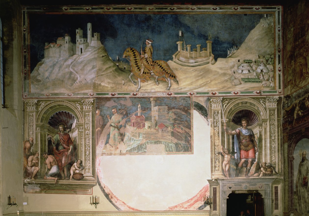 Guidoriccio da Fogliano che assedia Monte Massi da Simone Martini