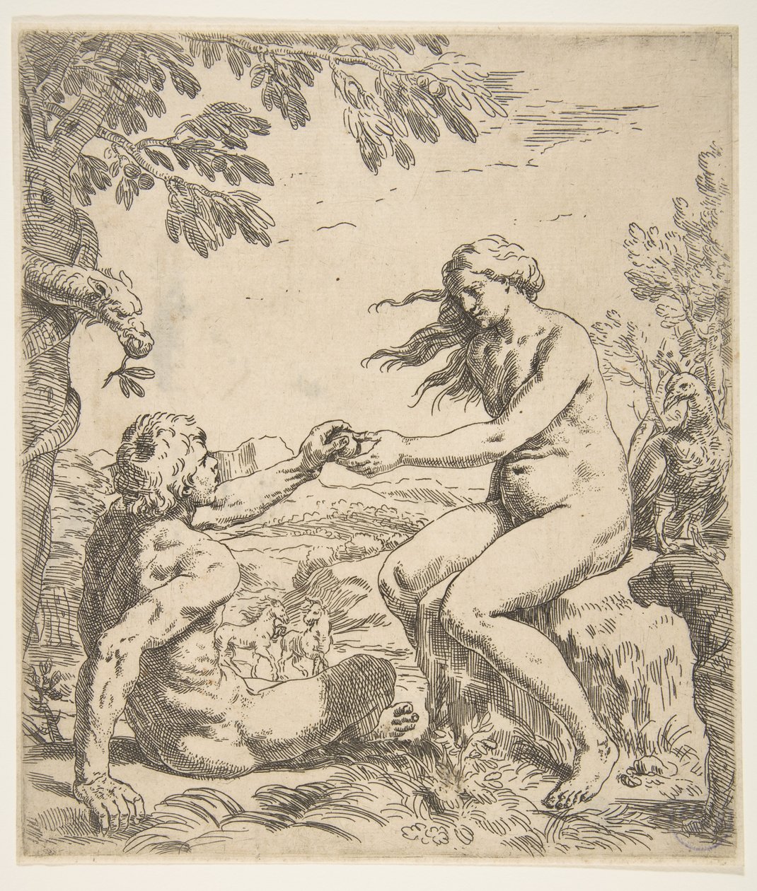Adamo ed Eva da Simone Cantarini