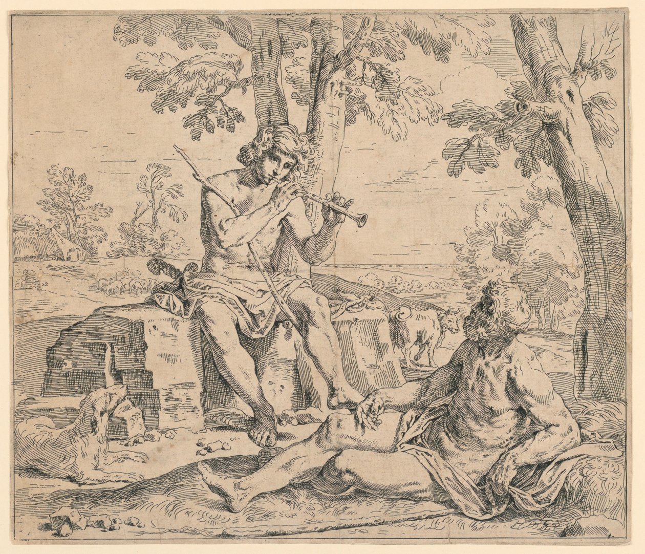 Mercurio e Argo da Simone Cantarini