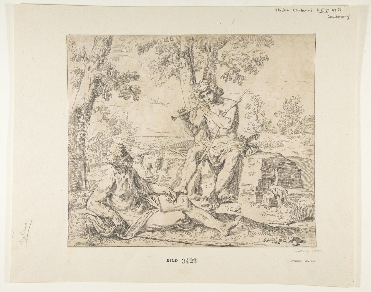 Mercurio e Argo, ca. 1630-1648 da Simone Cantarini