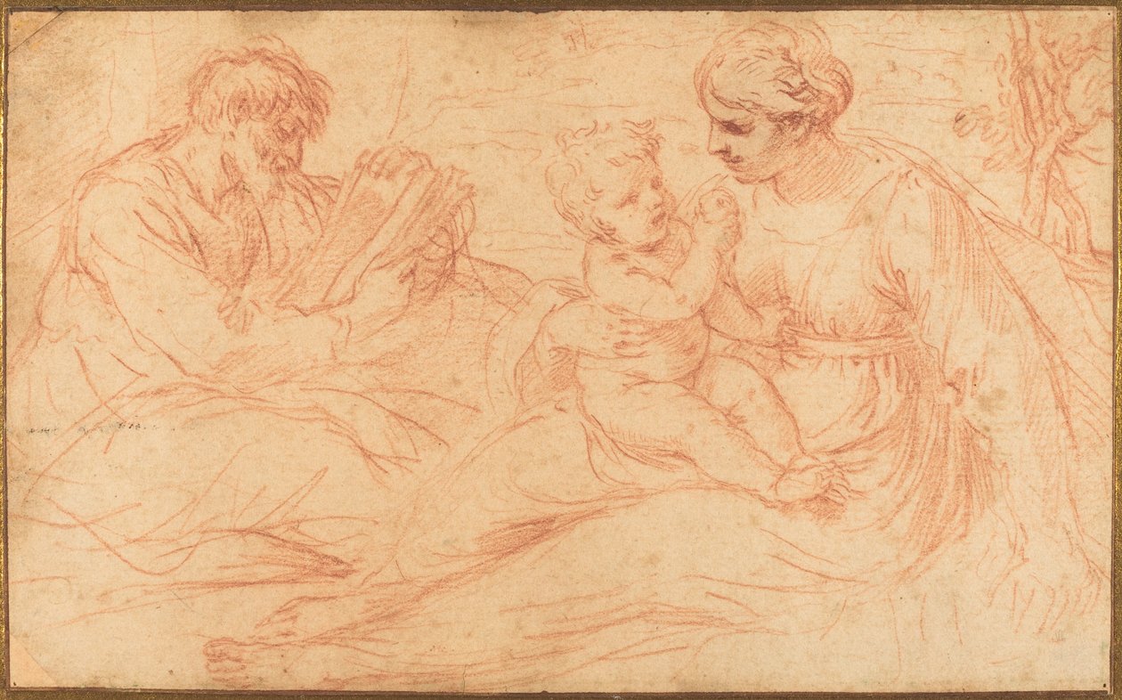 Die Heilige Familie da Simone Cantarini