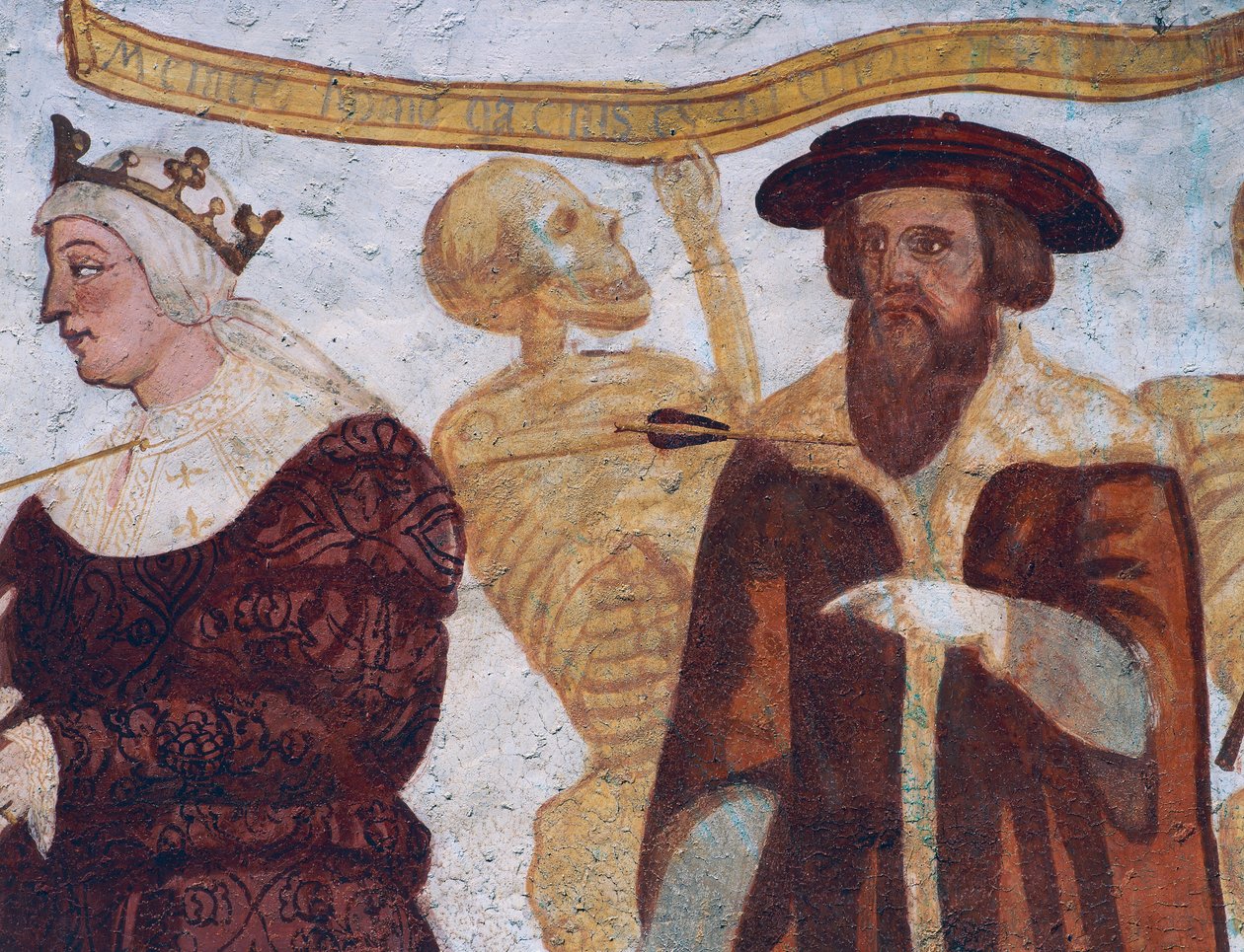 La morte con il duca (dettaglio) da Simone II Baschenis