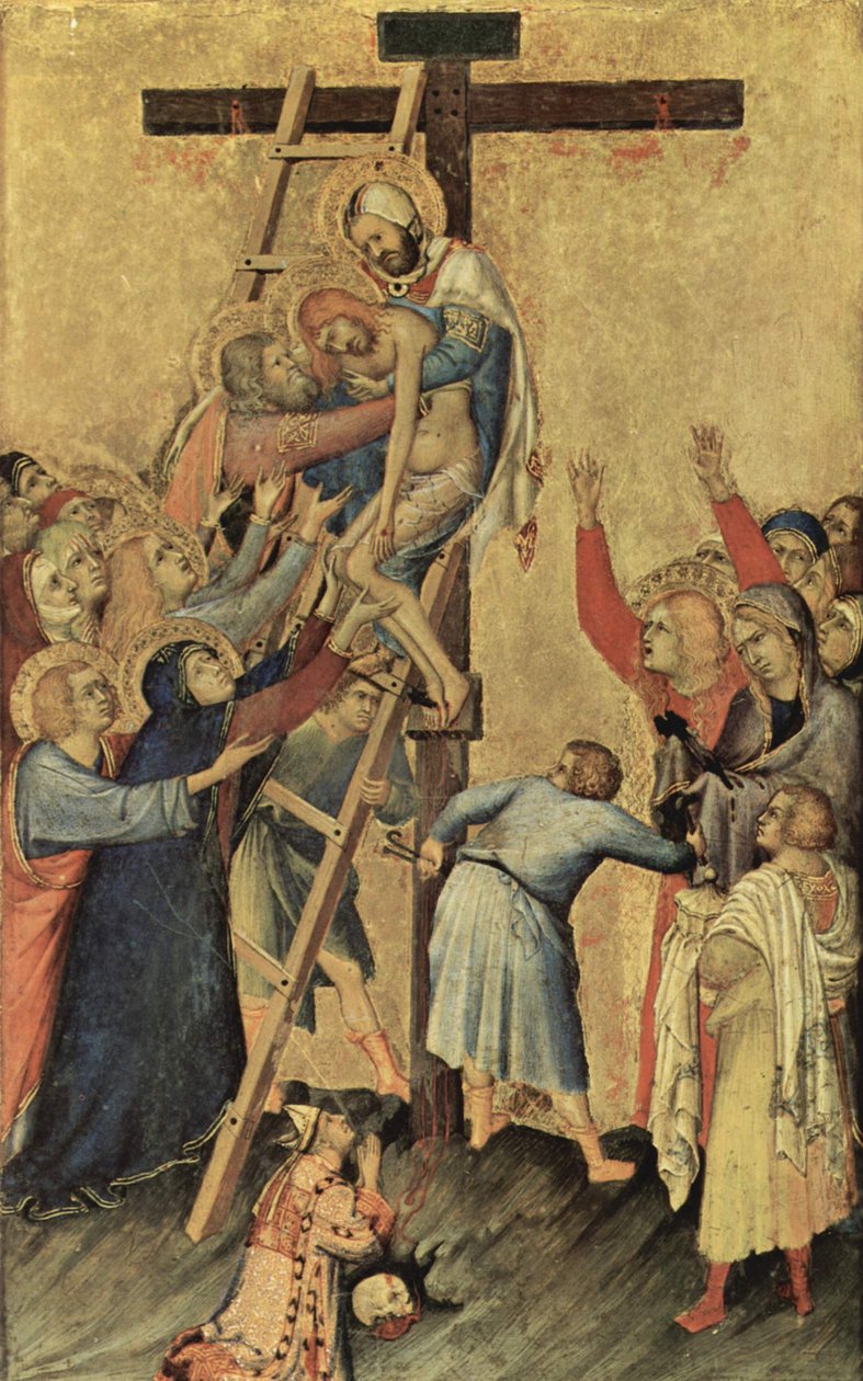 Olandese: Kruisafneming Orsini Altare, Scena: Discesa dalla croce da Simone Martini
