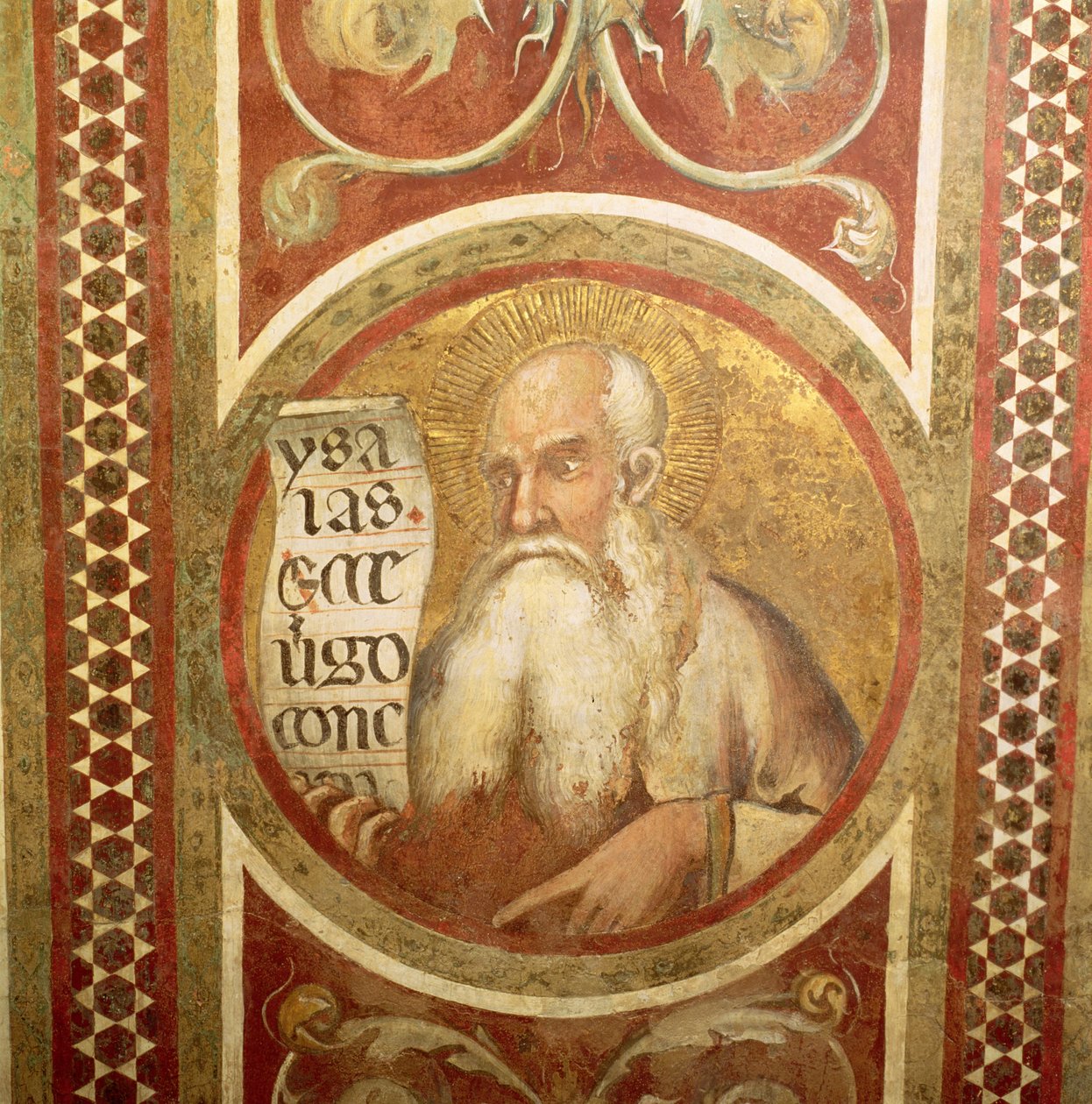 Maestà: Isaia (dettaglio) da Simone Martini