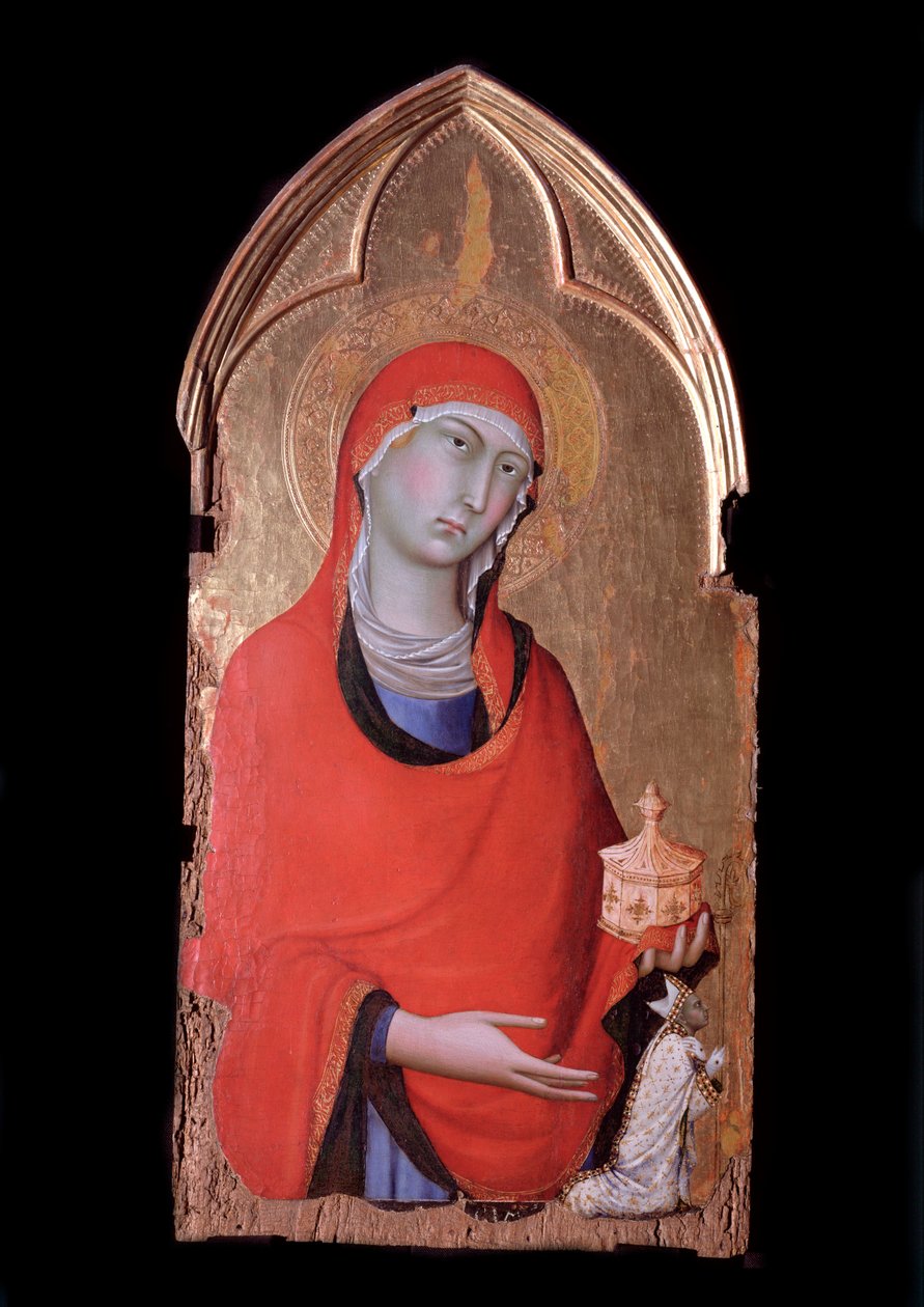 Polittico di Orvieto, Maria Maddalena e il donatore da Simone Martini
