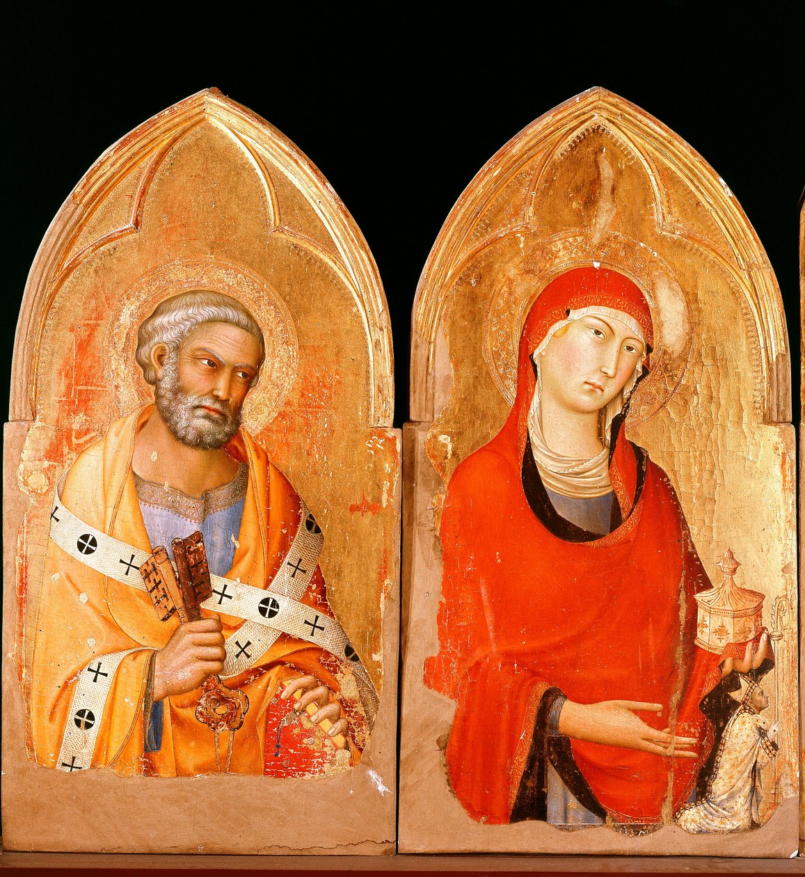 San Pietro e Santa Maria Maddalena. Polittico di Orvieto da Simone Martini
