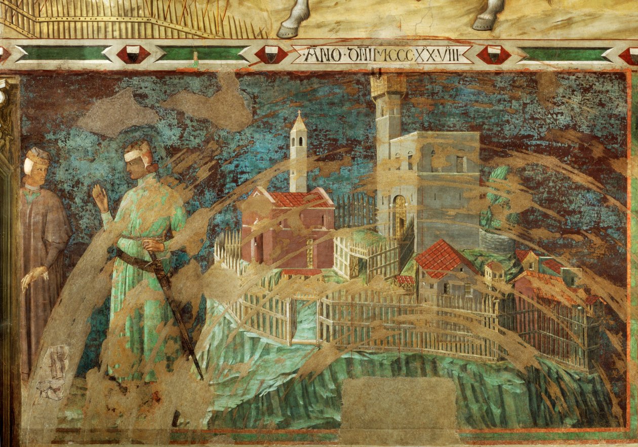 La città di Siena (affresco) da Simone Martini