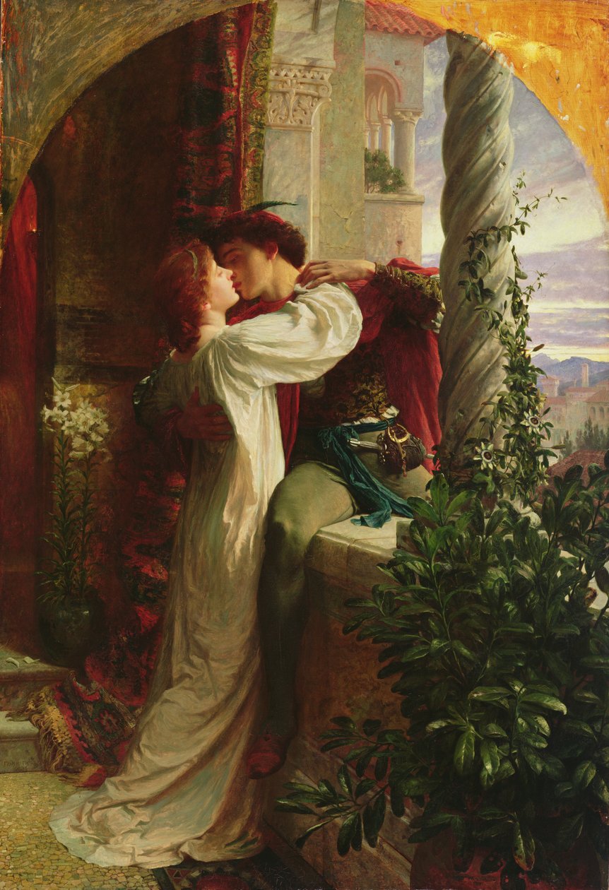 Romeo e Giulietta, 1884 da Frank Dicksee